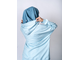 Арт. 19002 Комплект хиджаб с шапочкой. Цвет индиго.