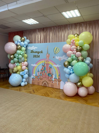 ФОТОЗОНА ИЗ ШАРОВ "СКАЗОЧНЫЙ ВЫПУСКНОЙ"
