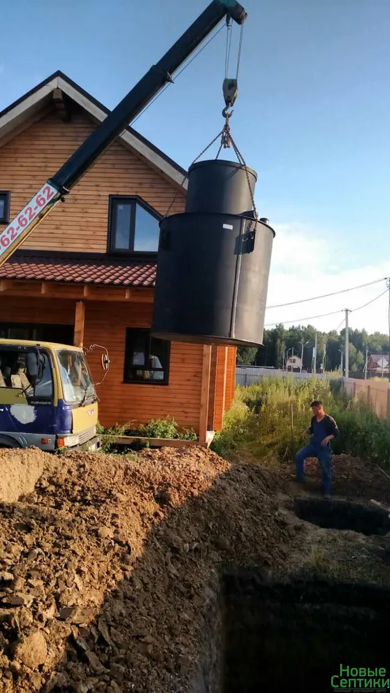 Установка септика Крот 2,4 (Решетниково, 2017)