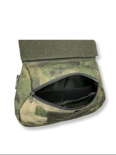 Подсумок напашный утилитарный, паховая сумка для напашника и бронежилета, цвет МУЛЬТИКАМ