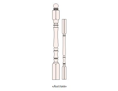 Балясина срощенная МОДЕРН сосна 50мм*50мм*90см