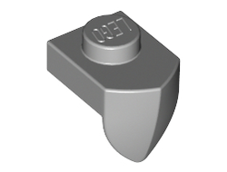 Plate, Modified 1 x 1 with Tooth Vertical, Light Bluish Gray (15070 / 6186013)