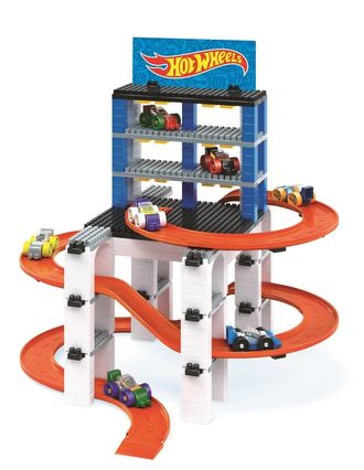 Детский развивающий конструктор Bauer набор "Hot Wheels Mega City Track & Cars" 3+