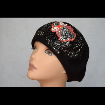 Модный фетровый женский берет Италия Vizio 6119 черный