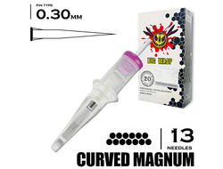 13CM/0,30 mm - RM/Curved Magnum "BIG-WASP" (Matte Transparent)