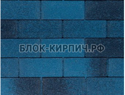 Гибкая черепица Tegola nordland классик синий с отливом