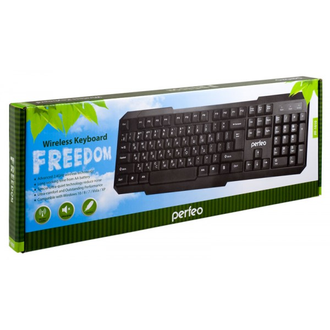 Perfeo клавиатура беспроводная "FREEDOM", USB, чёрная (PF-1010)