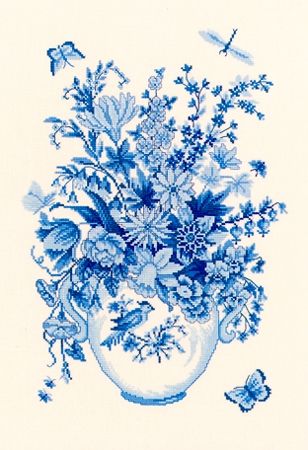 Голубые цветы 12-646 vkn