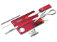 Швейцарская карточка VICTORINOX SwissCard Lite, 13 функций, полупрозрачная красная 0.7300.T