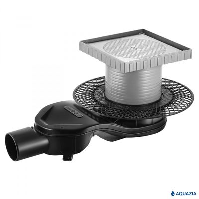 Трап водосток PLATZ Keramik 150х150 Боковой выпуск (Под плитку)