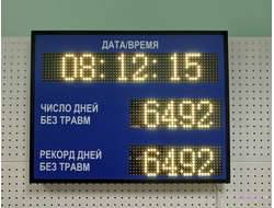 Электронное Табло уровня травматизма