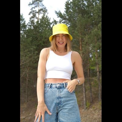 Панама взрослая желтая (мяч классический/пляжный)