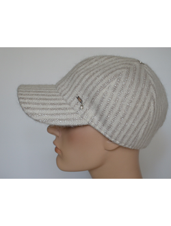 Зимняя женская бейсболка Vizio Италия 1001 VE белая