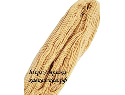 Кавказская пряжа в две нити кручения кофе с молоком