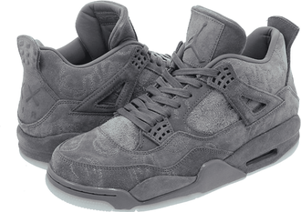 Nike air jordan iv retro 4 x kaws cool grey top