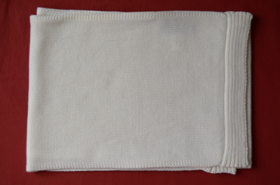 Белый вязаный шарф Италия Vizio 4876