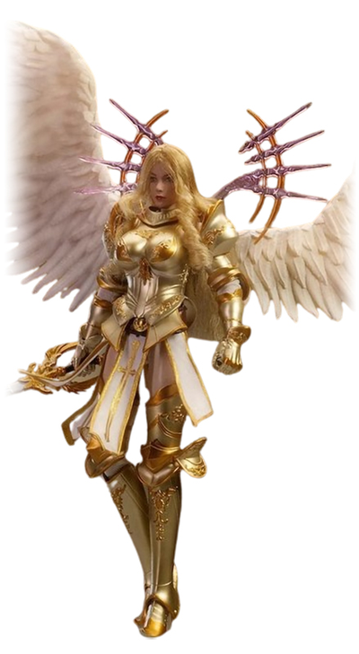 Архангел Михаэль в золотом - Коллекционная фигурка 1/12 SCALE Dawn Wings Golden Armor Archangel (LXF2311A) - Lucifer
