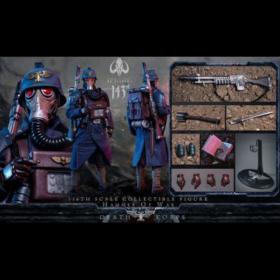 Гвардеец Корпуса Смерти Крига (Warhammer 40k) - Коллекционная фигурка 1/6 SCALE Hammer of War Death Legion (ELE9001) - ELEPHANT TOYS