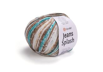 Бирюза беж арт.951 Jeans Splash 55% хлопок, 45% акрил 50 г/160 м