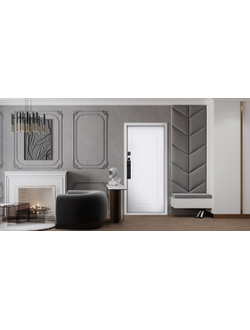 Стальная дверь   Plata (биометрический замок  Smart lock DZ 888)
