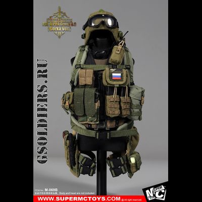 Спецназ &quot;Альфа&quot; - КОЛЛЕКЦИОННАЯ ФИГУРКА 1/6 Russian Spetsnaz - FSB Alfa Group 3.0 Gorka Ver. (M-069 B) - SUPER MC TOYS
