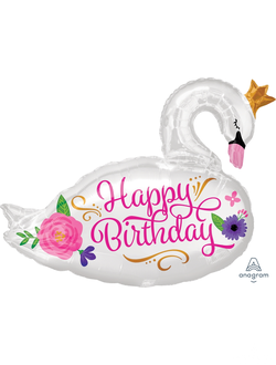 Белая лебедь Hapy birthday