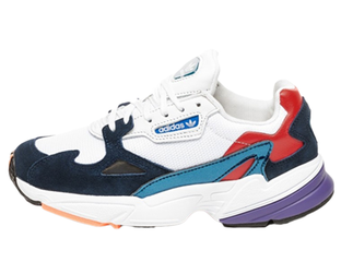 Adidas falcon white blue red shop