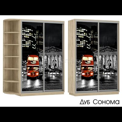 Шкаф-купе Дуо-Фото (Ночной Лондон) 1200*450*2200