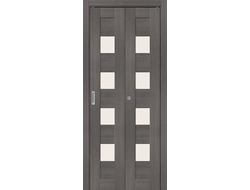 Дверь Складная - Б23 (Grey Melinga - Дуб Серый)