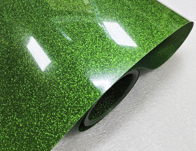 Термопленка "SEF" серия FLEXCUT GLITTER 06 GREEN, 350 мкм