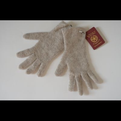 Бежевые вязаные перчатки Vizio Италия 1042 (8067) G