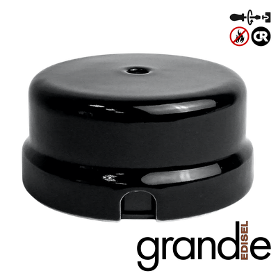 распределительная коробка из керамики черная