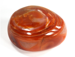 Сердолик, сардоникс, кварц, полировка, Индия (58*49*32 мм, 159 г) №28990