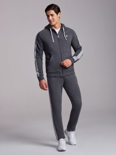 Теплый спортивный костюм мужской  12SKM--1415, темно-серый