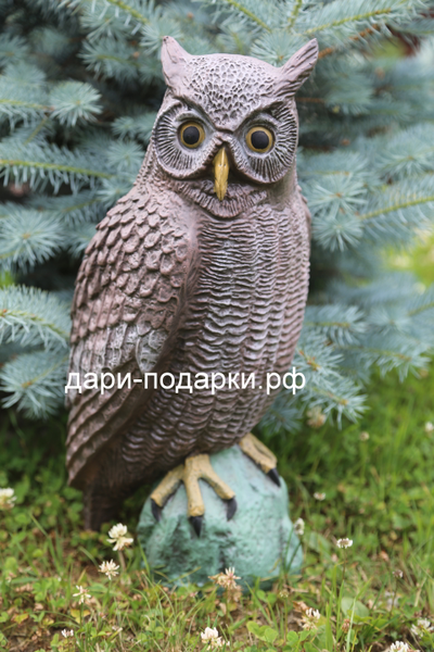 СОВА - символ мудрости! 50*25см   2кг   полистоун Россия 2159/012328*