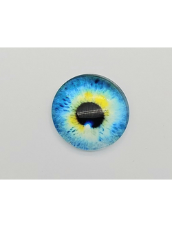 Глазки стеклянные неклеевые дизайн 4, размер 6 мм