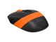 Беспроводная мышь компьютерная A4 Fstyler FG10, 2000dpi, черный/оранжевый