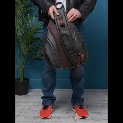Кожаный рюкзак Mongardino brown (арт. 3100-04)