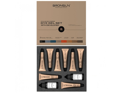 Набор BRONSUN GEL «8 цветов ГЕЛЬ-красок + 2 оксида (3%)»