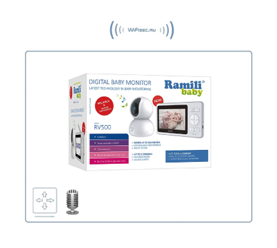 Видеоняня с двумя поворотными камерами Ramili Baby RV500X2