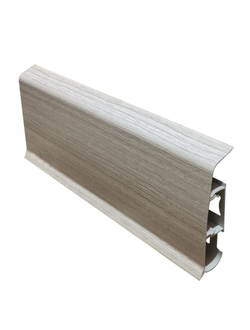 Плинтус напольный "ДЕКОНИКА" 85мм*2,2м ШИРОКИЙ 253 Ясень серый