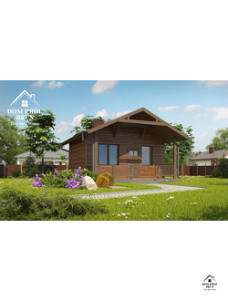 Баня из профилированного бруса "Уютная" 24м2 7х6