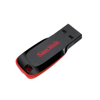 Флеш-память SanDisk Cruzer Blade, 128Gb, USB 2.0, красный, SDCZ50-128G-B35