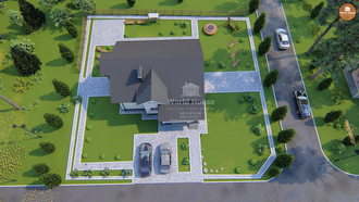 Красивый каркасный дом с мансардой и балконом. Проект №120.