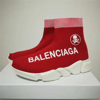 Balenciaga Speed Trainer красные с черепом (36-41)