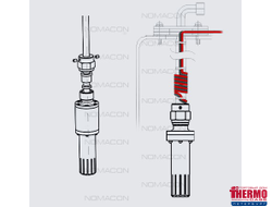 Насадка подогреваемая НТП 302 24В (350Вт) (ДИАМЕТР ТОПЛИВОЗАБОРНОЙ ТРУБКИ 10ММ)/(ДИАМЕТР ТРУБКИ 12 ММ -ПОСТАВЛЯЕТСЯ НА ЗАКАЗ)