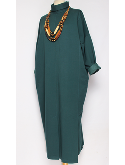 Платье "Кимоно хомут" малахит р.54,56