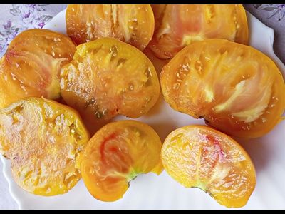 Томат Амишей полосатый Евы (Eva’s Amish Stripes)