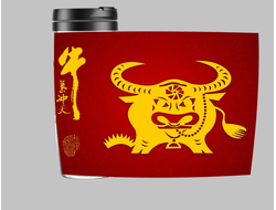 Термокружка с символикой "Быка" №3