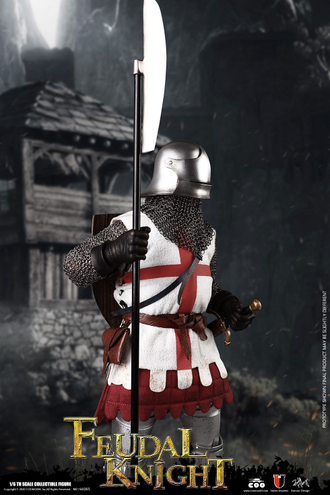 ПОСЛЕ ОБЗОРА - Английский рыцарь Столетней  войны (FEUDAL KNIGHT) - Коллекционная ФИГУРКА 1/6 scale SERIES OF EMPIRES (DIE-CAST ALLOY) (SE065) - COOMODEL